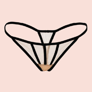 ELLIPSE STRIPED THONG