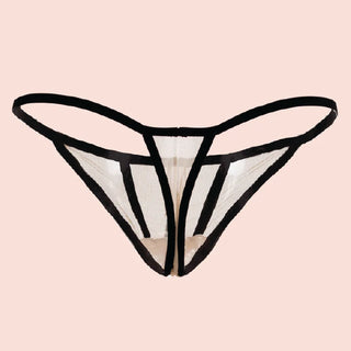 ELLIPSE STRIPED THONG