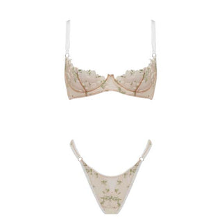 CHARLOTTE IVORY QUARTER CUP BRA